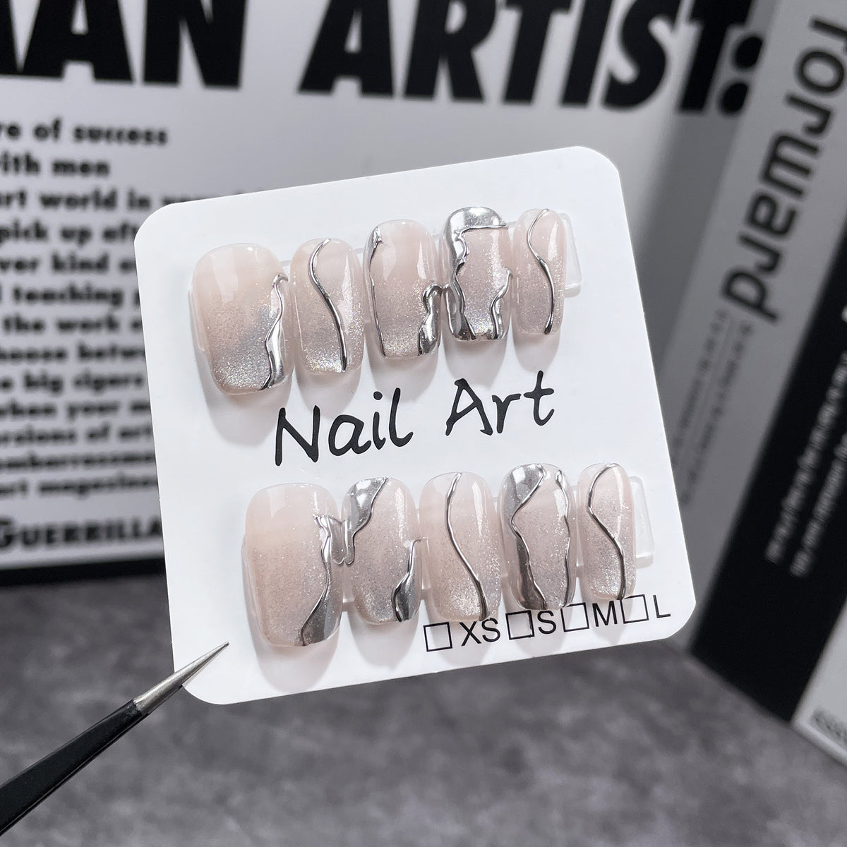 'MYRIAD STARS' press on nails