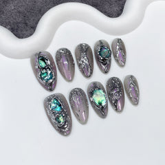 'MYSTERIOUS REALM' press on nails