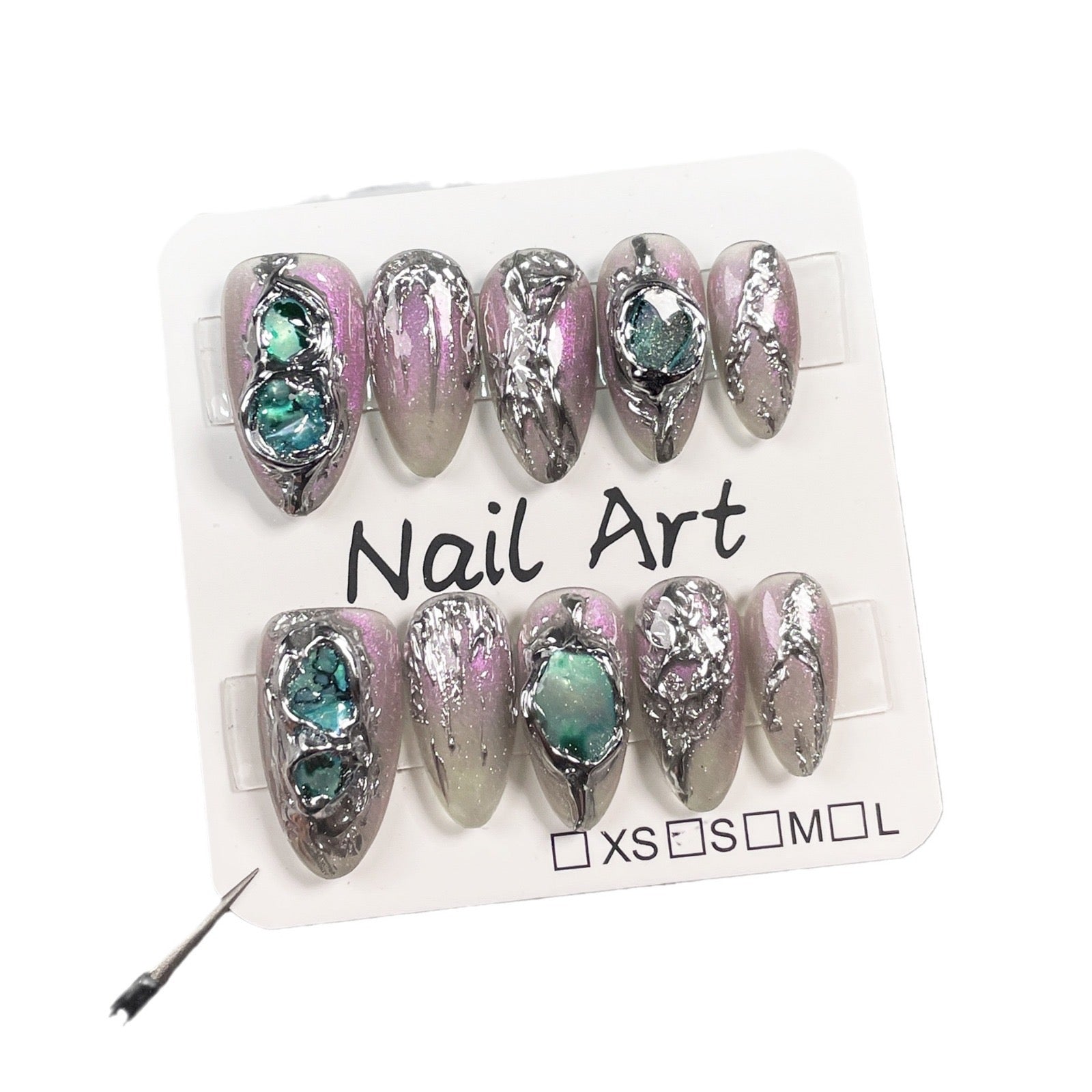 'MYSTERIOUS REALM' press on nails