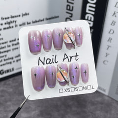 'CELESTIAL VIOLET' press on nails