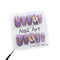 'CELESTIAL VIOLET' press on nails